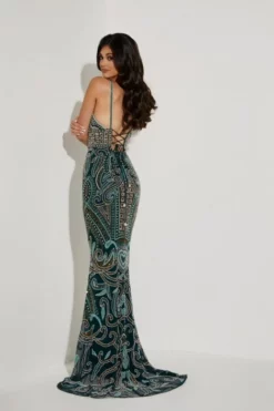 Jasz Couture 7453 Unique Beaded Design Gown -Outlet Prom Dresses Store S23 JZ 7453 02 470x705