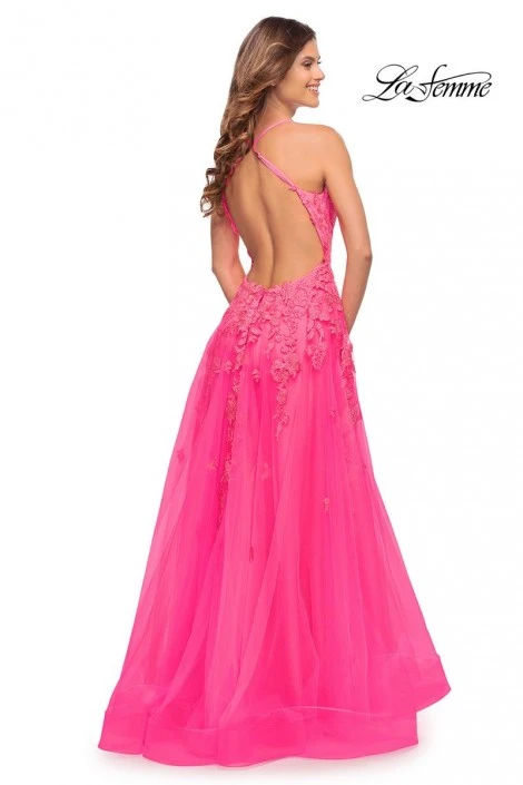 La Femme 30693 Backless A-Line Prom Dress 4 La Femme 30693 Backless A-Line Prom Dress - Image 2