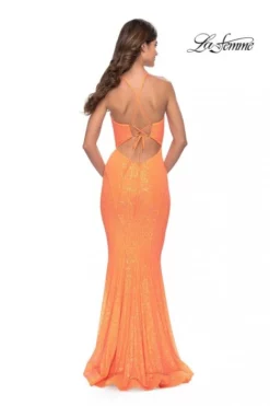 La Femme 31199 Sequin Lace Up Back Prom Dress -Outlet Prom Dresses Store S23 LF 31199 04 470x705