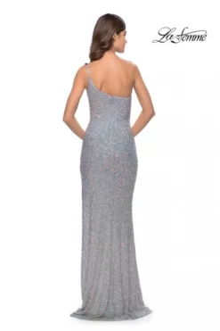La Femme 31212 One Shoulder Sequin Prom Dress 8 La Femme 31212 One Shoulder Sequin Prom Dress -Outlet Prom Dresses Store S23 LF 31212 02 470x705
