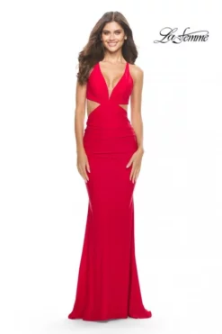 La Femme 31228 Cut Out Sides Prom Dress 9 La Femme 31228 Cut Out Sides Prom Dress -Outlet Prom Dresses Store S23 LF 31228 03 470x705