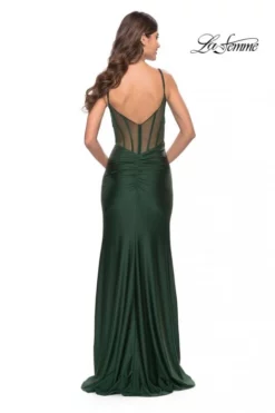 La Femme 31229 Sheer Corset Prom Dress -Outlet Prom Dresses Store S23 LF 31229 04 470x705