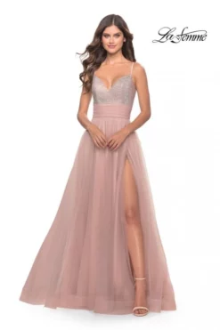 La Femme 31238 Hot Stone Top A-Line Prom Dress 9 La Femme 31238 Hot Stone Top A-Line Prom Dress -Outlet Prom Dresses Store S23 LF 31238 03 470x705
