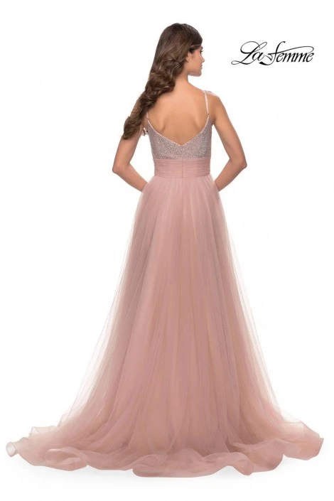 La Femme 31238 Hot Stone Top A-Line Prom Dress 6 La Femme 31238 Hot Stone Top A-Line Prom Dress - Image 4