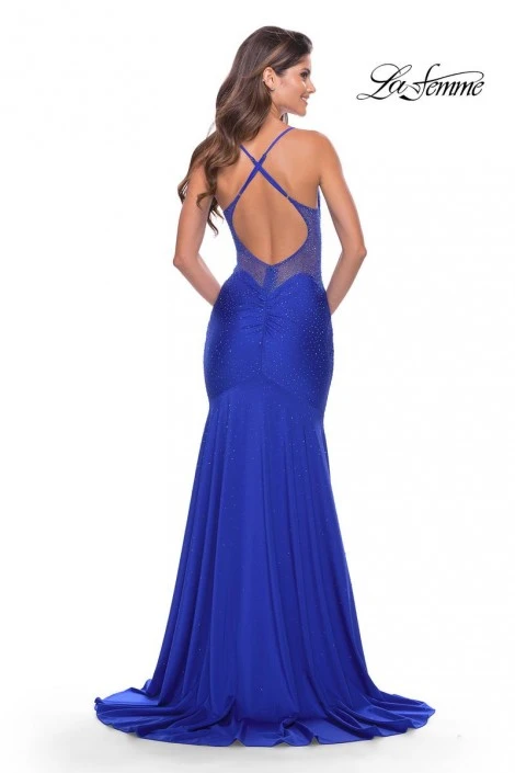 La Femme 31279 Hot Stone Illusion Prom Dress 4 La Femme 31279 Hot Stone Illusion Prom Dress - Image 2