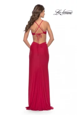 La Femme 31292 Side Cut Out Prom Dress 8 La Femme 31292 Side Cut Out Prom Dress -Outlet Prom Dresses Store S23 LF 31292 02 470x705