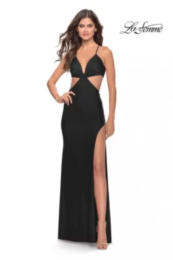 La Femme 31292 Side Cut Out Prom Dress 10 La Femme 31292 Side Cut Out Prom Dress -Outlet Prom Dresses Store S23 LF 31292 04 470x705
