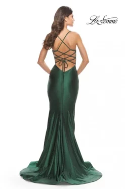 La Femme 31295 Liquid Jersey Strappy Back Gown 11 La Femme 31295 Liquid Jersey Strappy Back Gown -Outlet Prom Dresses Store S23 LF 31295 05 470x705