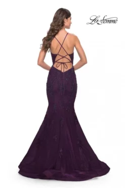 La Femme 31316 Lace Mermaid Prom Dress -Outlet Prom Dresses Store S23 LF 31316 02 470x705