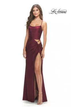 La Femme 31332 Side Cut Out Prom Dress -Outlet Prom Dresses Store S23 LF 31332 05 470x705