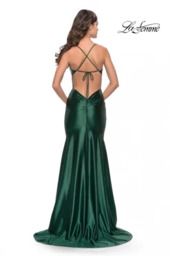 La Femme 31397 Draped V Neck Prom Dress 8 La Femme 31397 Draped V Neck Prom Dress -Outlet Prom Dresses Store S23 LF 31397 02 470x705
