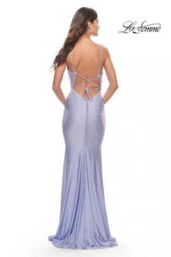 La Femme 31413 Beaded Plunging Neck Prom Dress -Outlet Prom Dresses Store S23 LF 31413 02 470x705