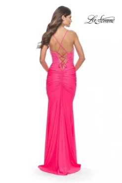 La Femme 31437 Lace Top Prom Dress -Outlet Prom Dresses Store S23 LF 31437 02 470x705