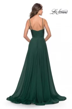 La Femme 31500 Pleated Chiffon A-Line Prom Dress -Outlet Prom Dresses Store S23 LF 31500 04 470x705