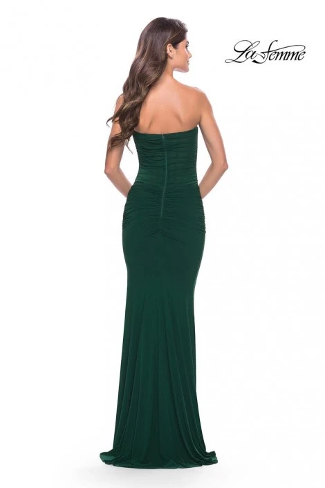 La Femme 31584 Ruched Jersey Prom Dress 4 La Femme 31584 Ruched Jersey Prom Dress - Image 2