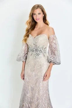 Montage By Mon Cheri Montage M523 Lace Gown With Separate Sleeves 8 Montage By Mon Cheri Montage M523 Lace Gown With Separate Sleeves -Outlet Prom Dresses Store S23 MG M523 03 470x705