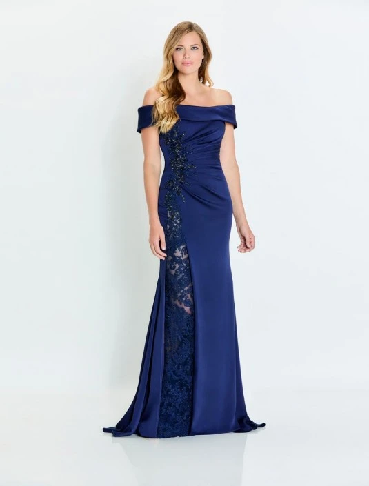 Montage By Mon Cheri Montage M535 Mothers Gown With Modesty Lace Panel 6 Montage By Mon Cheri Montage M535 Mothers Gown With Modesty Lace Panel - Image 4