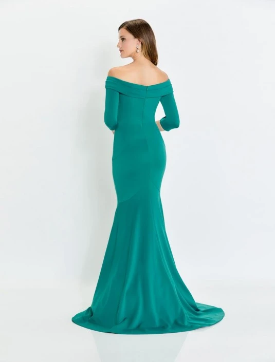 Montage By Mon Cheri Montage M540 Off Shoulder Fitted Mermaid Gown 4 Montage By Mon Cheri Montage M540 Off Shoulder Fitted Mermaid Gown - Image 2