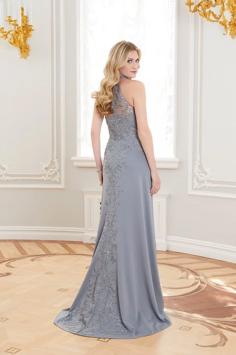 MGNY By Morilee 72715 Stunning High Halter Neck Gown 4 MGNY By Morilee 72715 Stunning High Halter Neck Gown - Image 2
