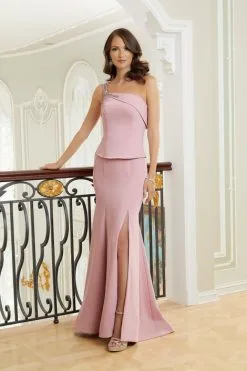 MGNY By Morilee 72723 Sleek One Shoulder Gown -Outlet Prom Dresses Store S23 MGNY 72723 03 470x705