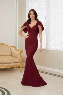 MGNY By Morilee 72728 Chic Flutter Sleeve Mermaid Gown -Outlet Prom Dresses Store S23 MGNY 72728 03 470x705