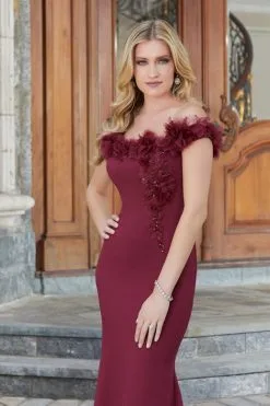 MGNY By Morilee 72732 Stunning 3D Floral Top Gown -Outlet Prom Dresses Store S23 MGNY 72732 05 470x705