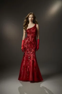 Morilee 48025 Dazzling One Shoulder Mermaid Dress -Outlet Prom Dresses Store S23 ML 48025 04 470x705