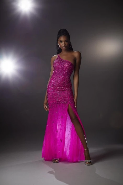 Morilee 48031 Sparkling One Shoulder Prom Dress 5 Morilee 48031 Sparkling One Shoulder Prom Dress - Image 3
