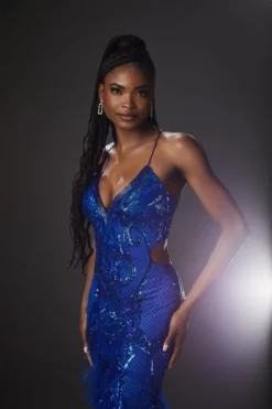 Morilee 48039 Sequin And Feathers Prom Dress -Outlet Prom Dresses Store S23 ML 48039 05 470x705