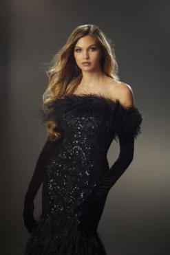 Morilee 48078 Separate Shoulder Wrap With Feathers 11 Morilee 48078 Separate Shoulder Wrap With Feathers -Outlet Prom Dresses Store S23 ML 48078 05 470x705