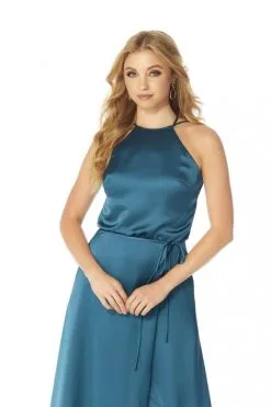 Morilee Madeline Gardner Morilee 21815 Stunning High Halter Bridesmaid Dress -Outlet Prom Dresses Store S23 MLB 21815 03 470x705