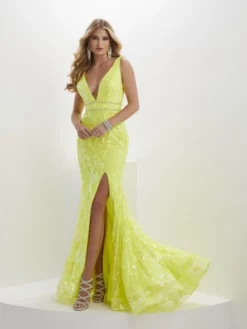 Panoply By House Of Wu Panoply 14124 Neon Sequin High Slit Gown 9 Panoply By House Of Wu Panoply 14124 Neon Sequin High Slit Gown -Outlet Prom Dresses Store S23 PNP 14124 04 529x705