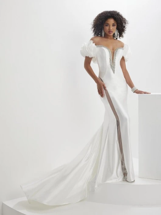 Panoply By House Of Wu Panoply 14126 Ruffle Off Shoulder AB Prom Dress 6 Panoply By House Of Wu Panoply 14126 Ruffle Off Shoulder AB Prom Dress - Image 4