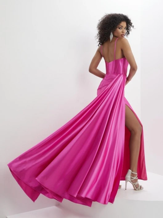 Panoply By House Of Wu Panoply 14145 Fitted Corset Side Flounce Prom Dress 4 Panoply By House Of Wu Panoply 14145 Fitted Corset Side Flounce Prom Dress - Image 2