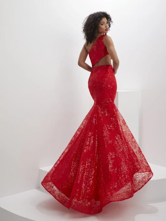 Panoply By House Of Wu Panoply 14146 Sequin Lace One Shoulder Cutout Gown 4 Panoply By House Of Wu Panoply 14146 Sequin Lace One Shoulder Cutout Gown - Image 2