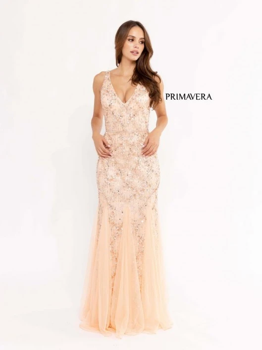 Primavera Couture Primavera 13107 Sequin Mothers Gown With Godets 7 Primavera Couture Primavera 13107 Sequin Mothers Gown With Godets - Image 5