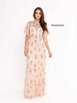 Primavera Couture Primavera 13108 Floral Flutter Sleeve Mother Of Bride Dress 9 Primavera Couture Primavera 13108 Floral Flutter Sleeve Mother Of Bride Dress -Outlet Prom Dresses Store S23 PR 13108 03 529x705