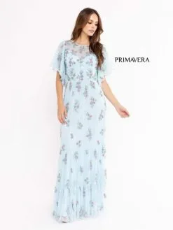 Primavera Couture Primavera 13108 Floral Flutter Sleeve Mother Of Bride Dress 11 Primavera Couture Primavera 13108 Floral Flutter Sleeve Mother Of Bride Dress -Outlet Prom Dresses Store S23 PR 13108 05 529x705