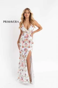 Primavera 3073 Colorful Beaded Floral Prom Dress -Outlet Prom Dresses Store S23 PR 3073 03 470x705