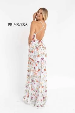 Primavera 3073 Colorful Beaded Floral Prom Dress -Outlet Prom Dresses Store S23 PR 3073 04 470x705