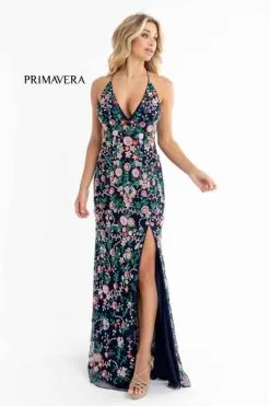 Primavera 3073 Colorful Beaded Floral Prom Dress -Outlet Prom Dresses Store S23 PR 3073 05 470x705