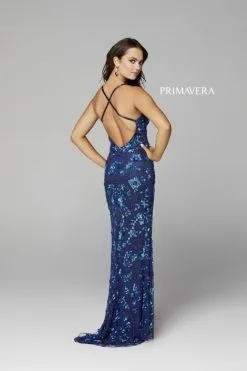 Primavera 3731 Floral Beaded Prom Dress -Outlet Prom Dresses Store S23 PR 3731 04 470x705