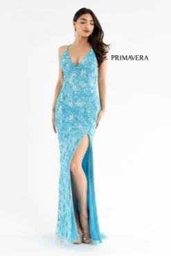 Primavera 3731 Floral Beaded Prom Dress -Outlet Prom Dresses Store S23 PR 3731 05 470x705