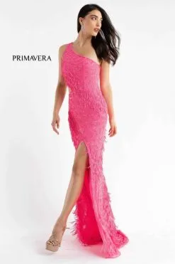 Primavera 3766 One Shoulder Fringe Prom Dress -Outlet Prom Dresses Store S23 PR 3766 03 470x705