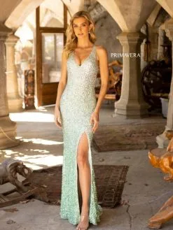 Primavera 3922 Ombre Sequin Prom Dress 9 Primavera 3922 Ombre Sequin Prom Dress -Outlet Prom Dresses Store S23 PR 3922 03 529x705