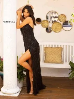 Primavera 3925 Flattering Beaded Fringe Gown 10 Primavera 3925 Flattering Beaded Fringe Gown -Outlet Prom Dresses Store S23 PR 3925 04 529x705