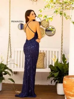 Primavera 3950 Shimmering Beaded Prom Dress 9 Primavera 3950 Shimmering Beaded Prom Dress -Outlet Prom Dresses Store S23 PR 3950 04 529x705