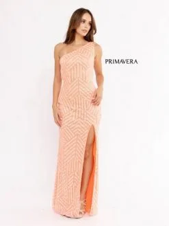 Primavera 3951 Strappy Back One Shoulder Beaded Gown -Outlet Prom Dresses Store S23 PR 3951 03 529x705