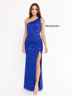 Primavera 3951 Strappy Back One Shoulder Beaded Gown -Outlet Prom Dresses Store S23 PR 3951 05 529x705