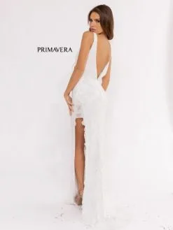 Primavera 3953 Side Slit Beaded Prom Dress 10 Primavera 3953 Side Slit Beaded Prom Dress -Outlet Prom Dresses Store S23 PR 3953 04 529x705